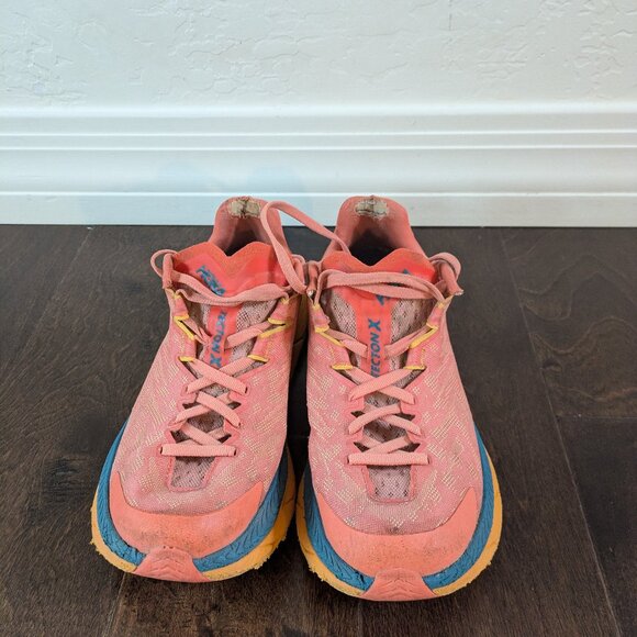 HOKA Tecton X Women’s Trail Running Shoes – Size 7.5 – Orange - Picture 3 of 14